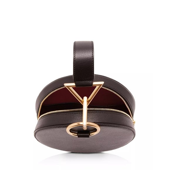 Tara Zadeh Azar Leather Clutch Black Handbag Retail $570 - Picture 4 of 8